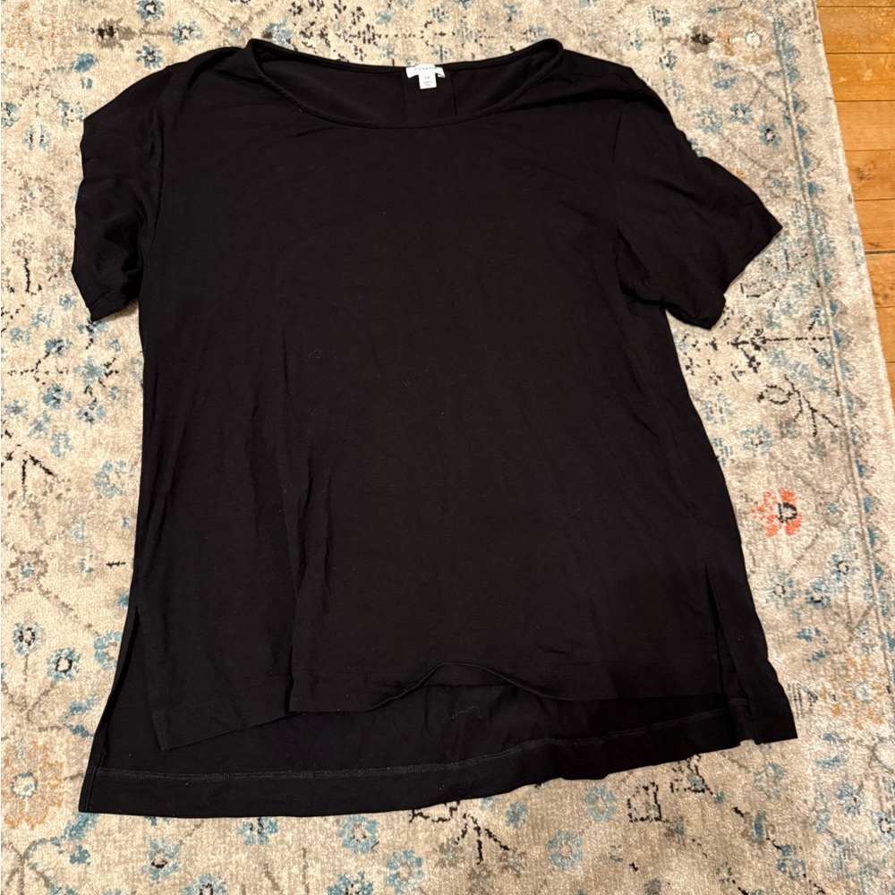 Cuyana Pima cotton Classic Black Women's Top